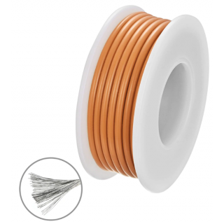провод силиконовый 0,5 мм2 ( AWG20) коричневый