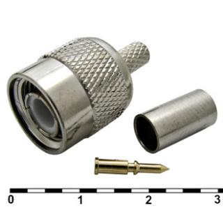 Штекер TNC обжимной, на кабель RG58  (TNC-C58P)
