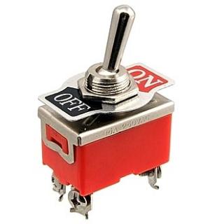 тумблер 1221 E-TEN off-on 5A 250V 
