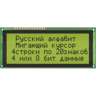 LCD MT-20S4M-2YLG ( WH2004L-YYH-CT) индикатор