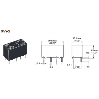 реле G5V212DC 12B/30B2A /270 Om OMRON 