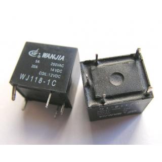 РЕЛЕ WJ118-1C-12VDC 20A WANJIA