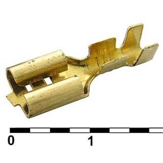 КЛЕММА НОЖ мама 6,3мм DJ622-D6.3B имп