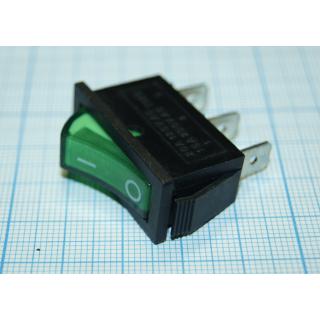 IRS101-1С 12в on-off зеленый переключатель