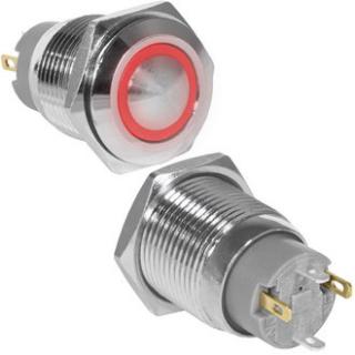 GQ16B-10ZE/J/R/N off-on с фикс. красная кнопка антивандальная