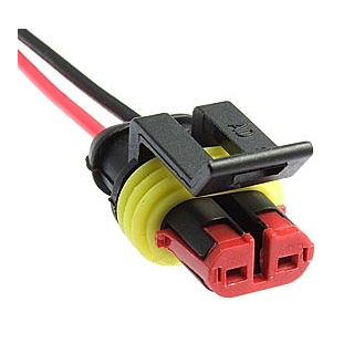 DJ7021-1.5-21 (розетка) с проводом 200мм 18AWG соединитель автомобильный
