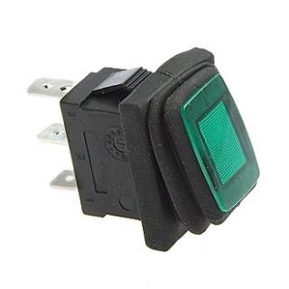 SB-008 IP65 on-off 13х19мм зеленый переключатель