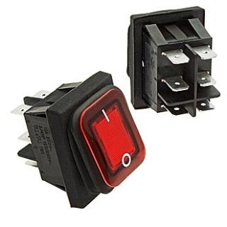 SB-091 IP65 on-on красный переключатель