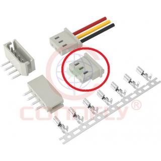 03F шаг 2,5мм розетка БЕЗ КОНТАКТОВ (I-DS1069-03-SCW003) CONNFLY