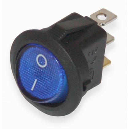 кнопка SWR-3107 3конт синий KCD1-202 N 6А 220V кр-кв